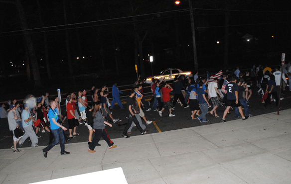 People Celebrating Bin Laden's death 4