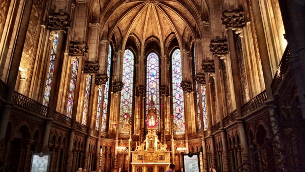 Inside one of Lille's cathedrals