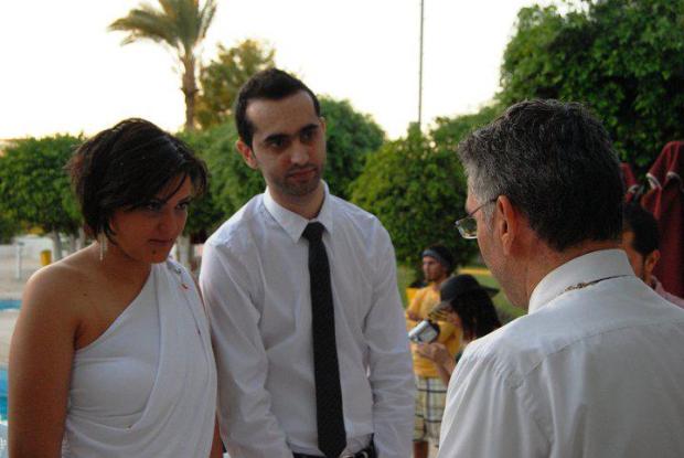 Hassan Kassem and Joulia Bou Karroum. They got married in Cyprus. 