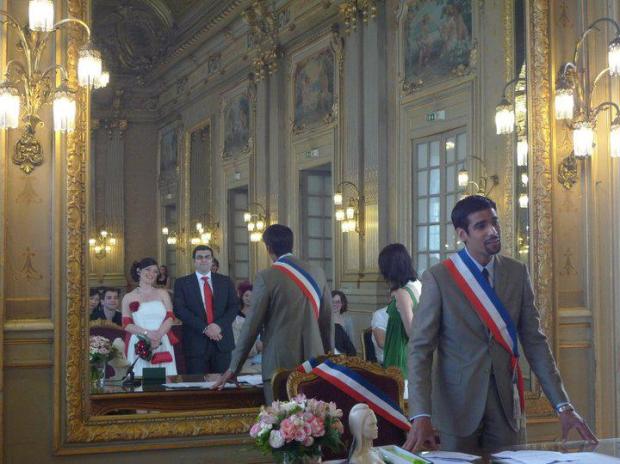 Rawad el Zir and Ali Mourad - they got married in France.