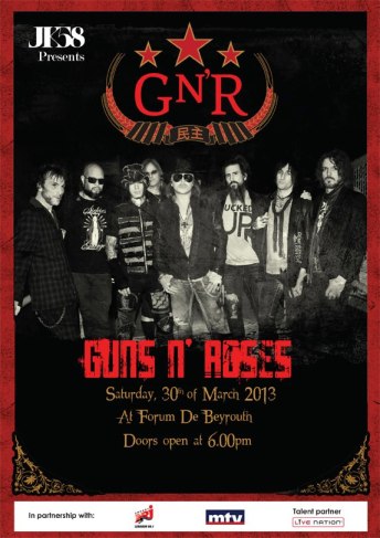 Guns N' Roses concert Lebanon Beirut