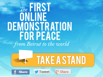 Demonstrate for Peace Beirut