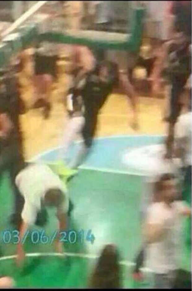 A player participating in the beating