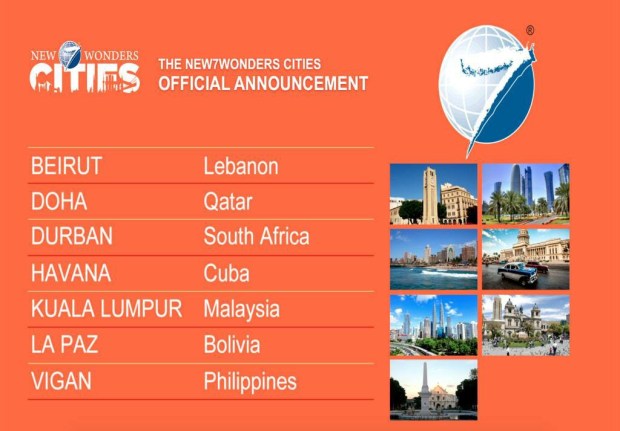 New 7 wonders cities