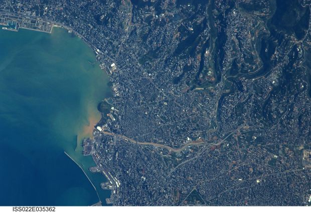 Beirut from ISS